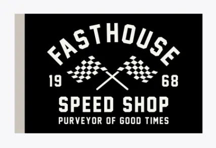 Speed Shop Garage Flag - Black 1
