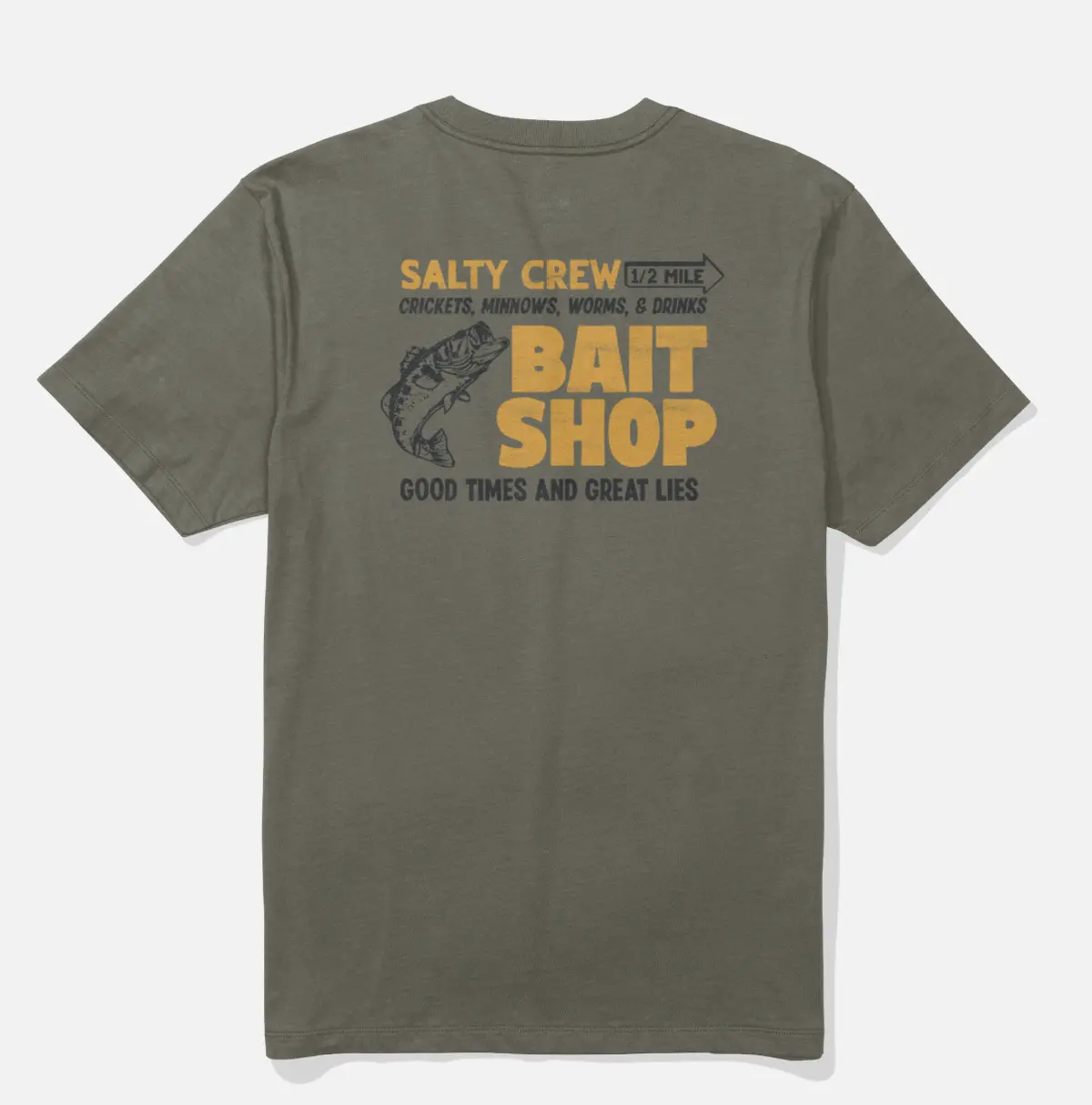 Bait Shop Ss Tee- Dusty Olive 1