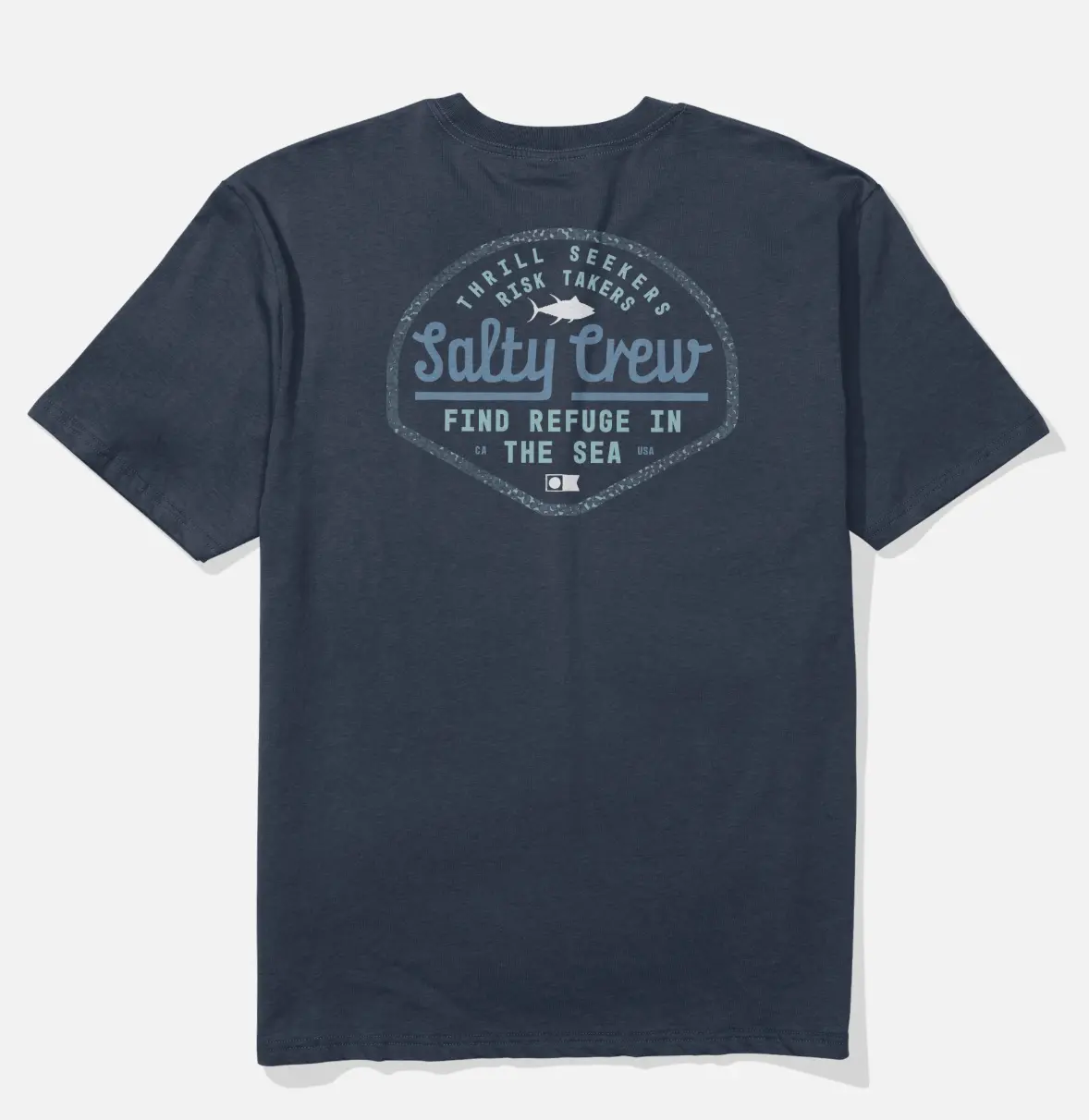 Border Fill Classic Tee- Navy 1