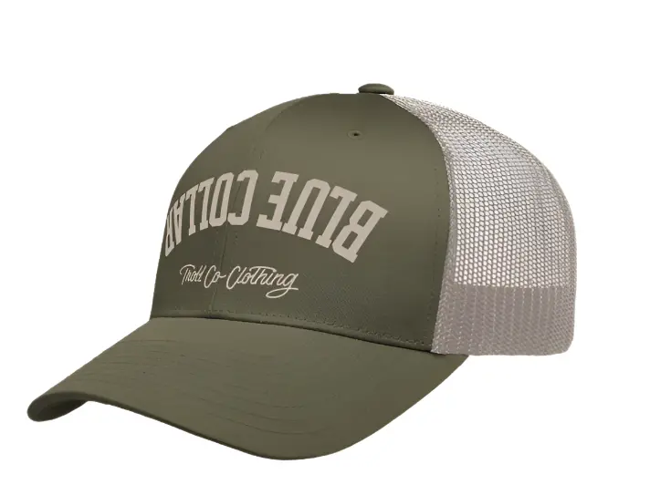 Bc Bottoms Up Curved Brim Trucker - Moss Green Khaki 1
