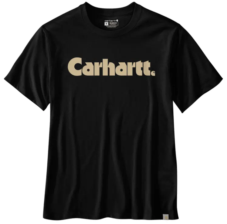 Relaxed Fit Lw S/S Logo Graphic T-Shirt- Black 1