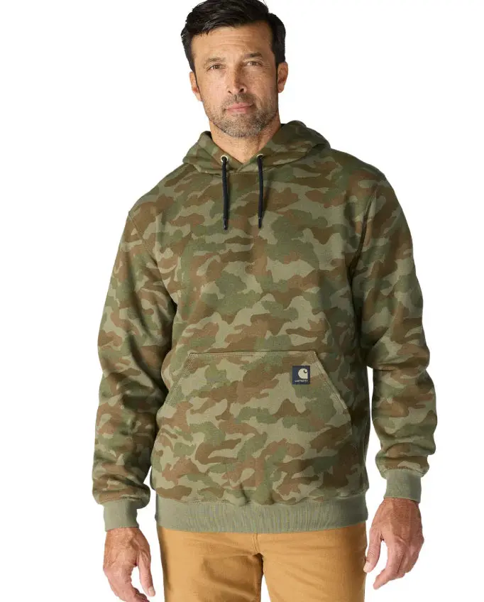 Marquette Camo Sweatshirt- Army Green Camo 1