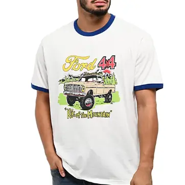 Ford King Of The Mountains Ss Ringer Tee- White 1