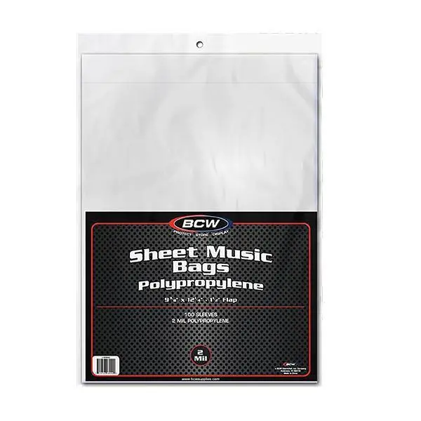 Sheet Music Sleeves (100/Pack) 1