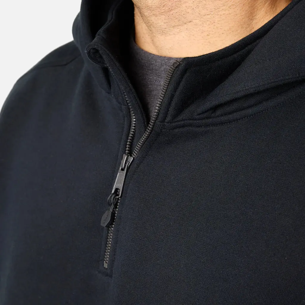 Shevlin Hooded Quarter Zip- Black 4