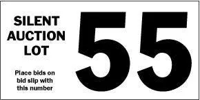 Silent Auction Lotting Label (100/Pack) 2 Styles 1