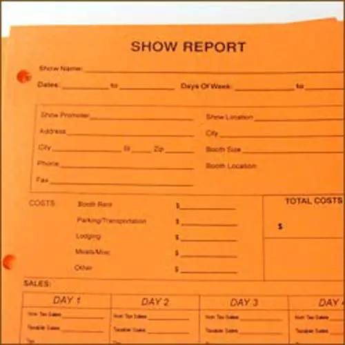 Single Show Reports 1