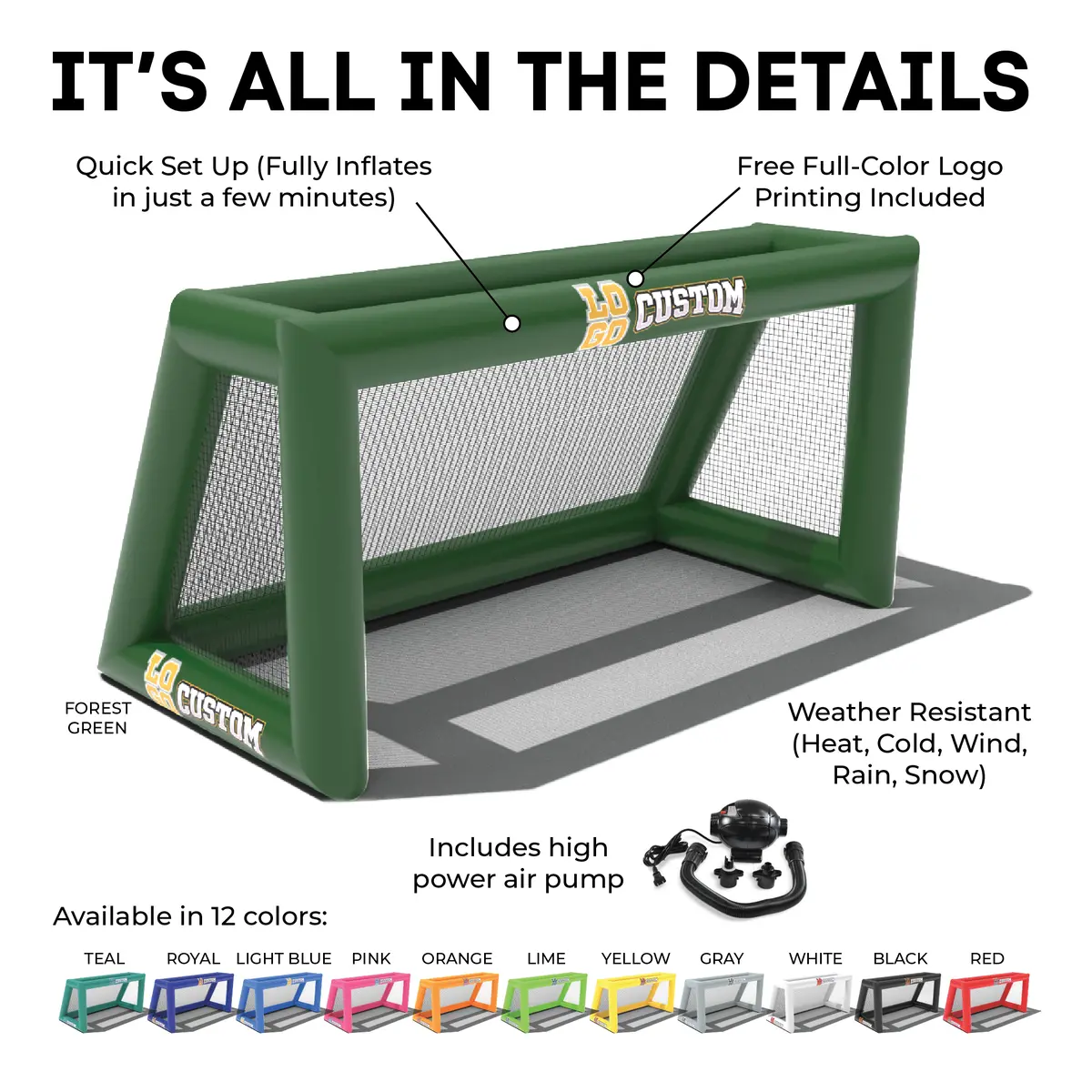 Custom Inflatable Soccer Goals 3