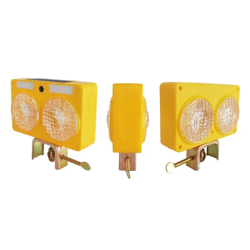 Solar Warning Flash Light For Barricades,Traffic Cones And Posts 2