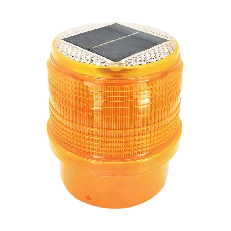 Solar Powered Delineator Post Barricade Warning Light 1