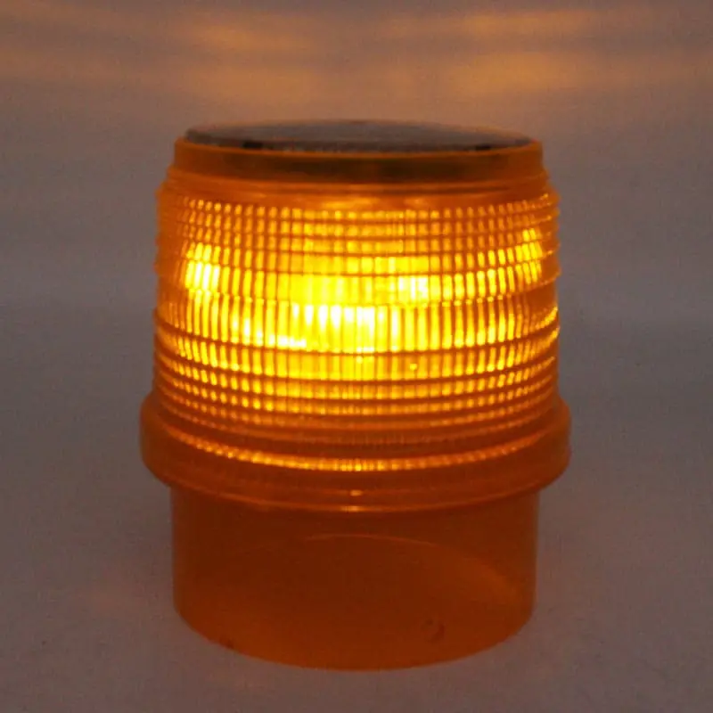 Solar Powered Delineator Post Barricade Warning Light 2