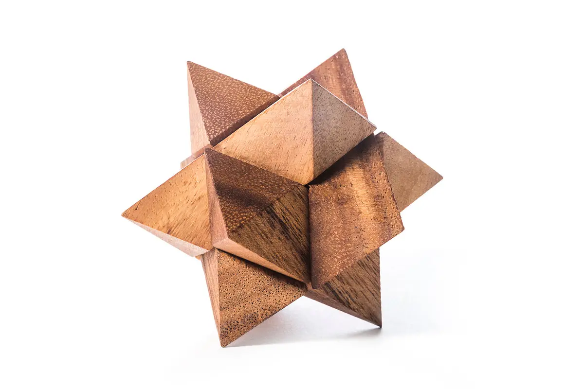 Star Puzzle - Wooden Puzzle Brain Teaser 1