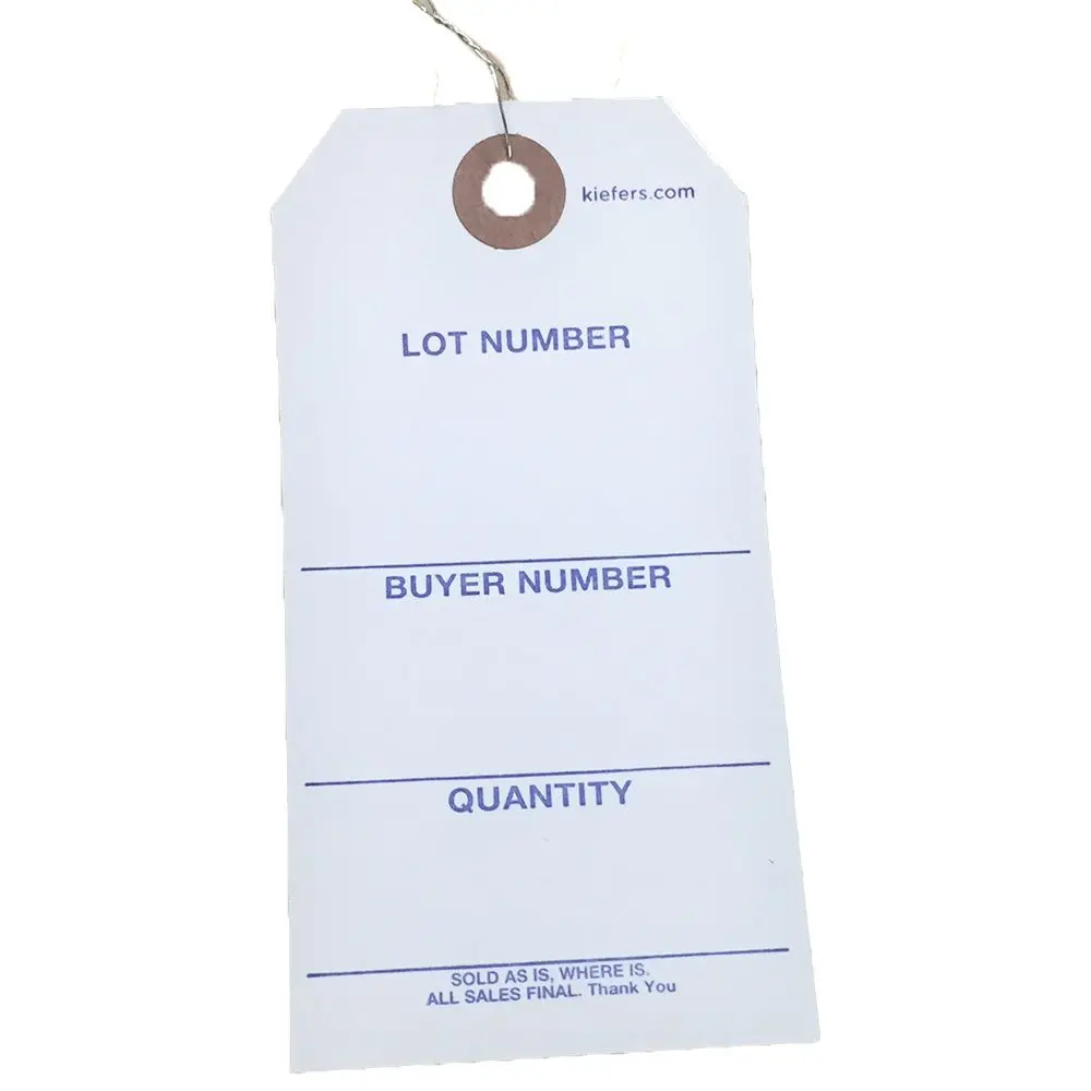 Stock #5 Tag - Wired (1000/Box) 1