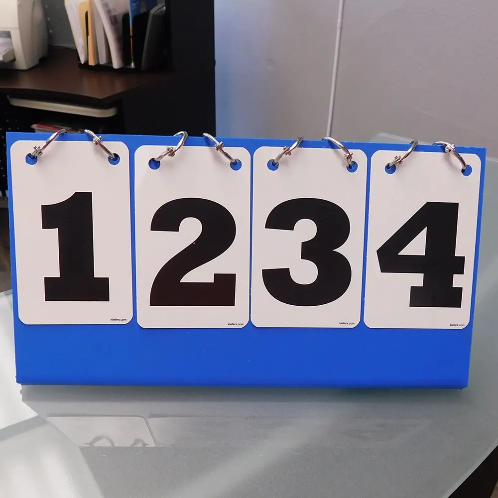 Stock Flipper Deck – 3- or 4-Digit Number Options in Three Sizes