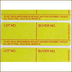 Style 1 Lotting Label - Super Stick (1000/Roll) 1