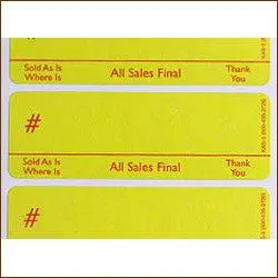Style 3 Lotting Label - Super Stick (1000/Roll) 1
