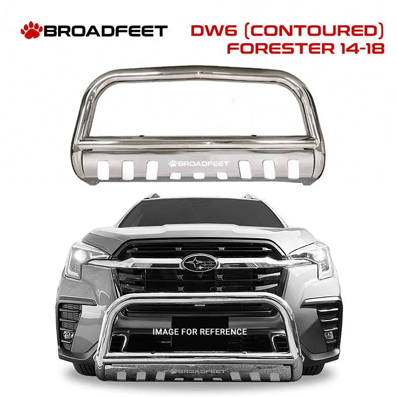 Front Bull Bar With Skid Plate (Dw6) Bumper Guard Fits Subaru Forester 2014-2018 1