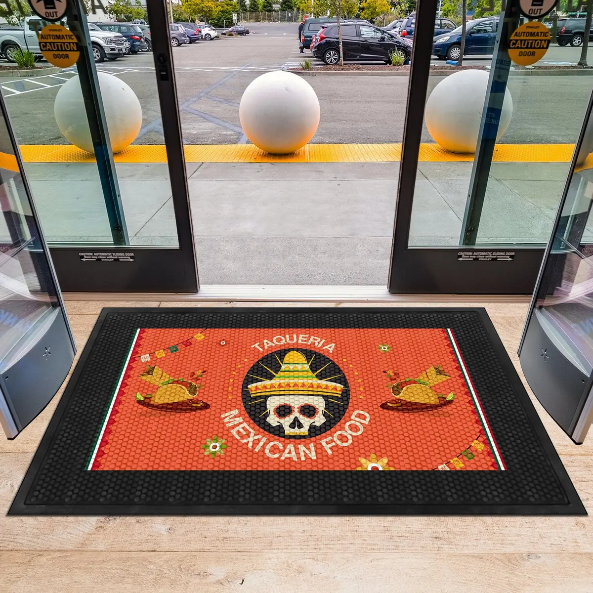 Custom Superscraper Rubber Door Mat 2