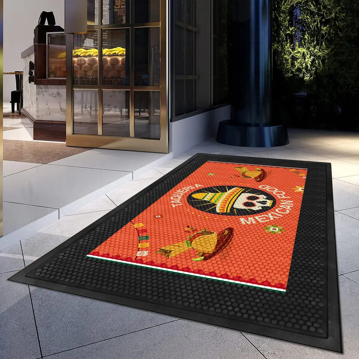 Custom Superscraper Rubber Door Mat 5