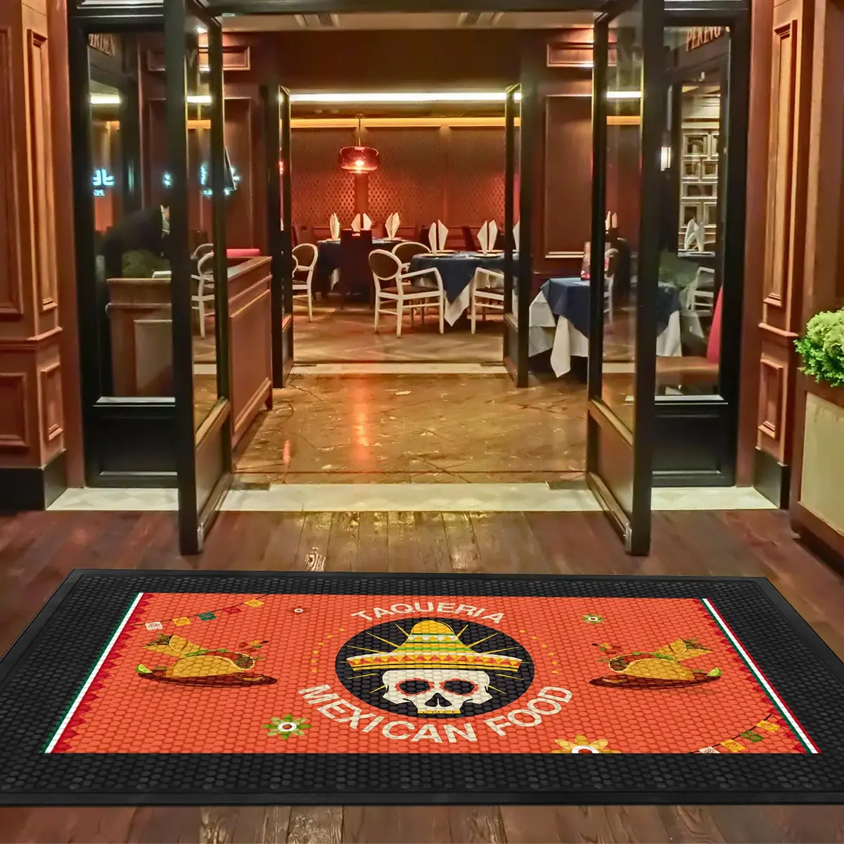 Custom Superscraper Rubber Door Mat 6