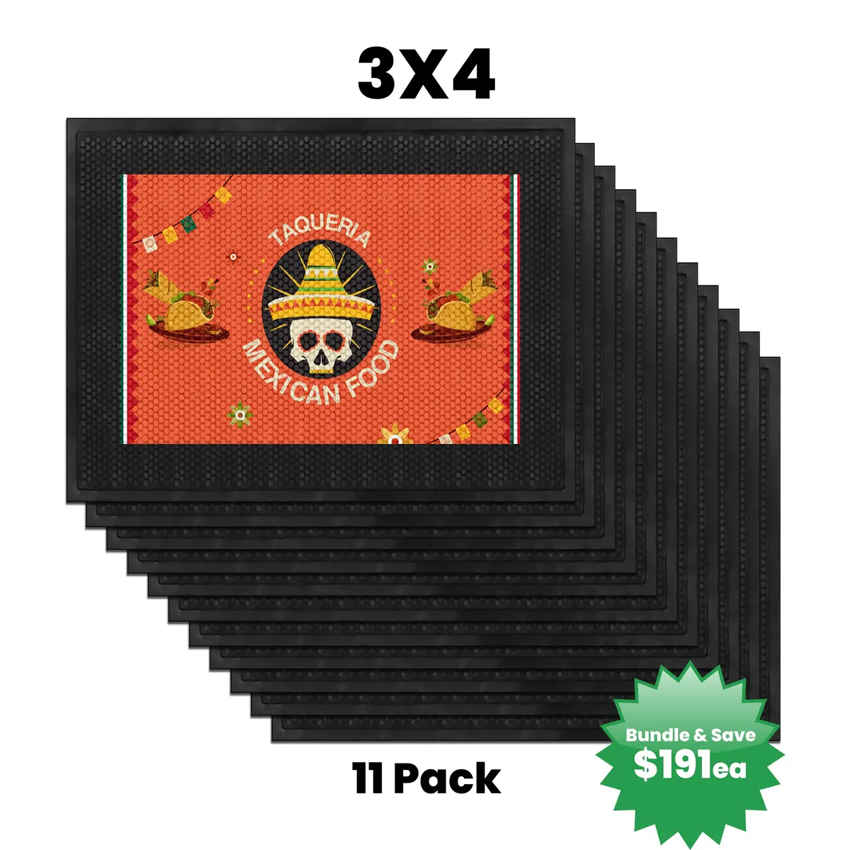 Custom Superscraper Rubber Door Mat 16