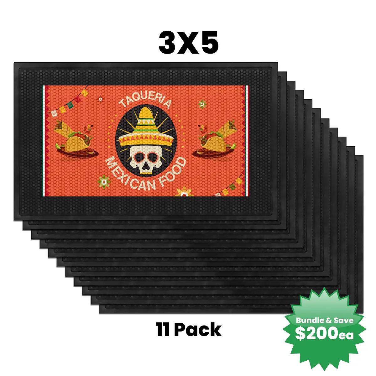 Custom Superscraper Rubber Door Mat 20