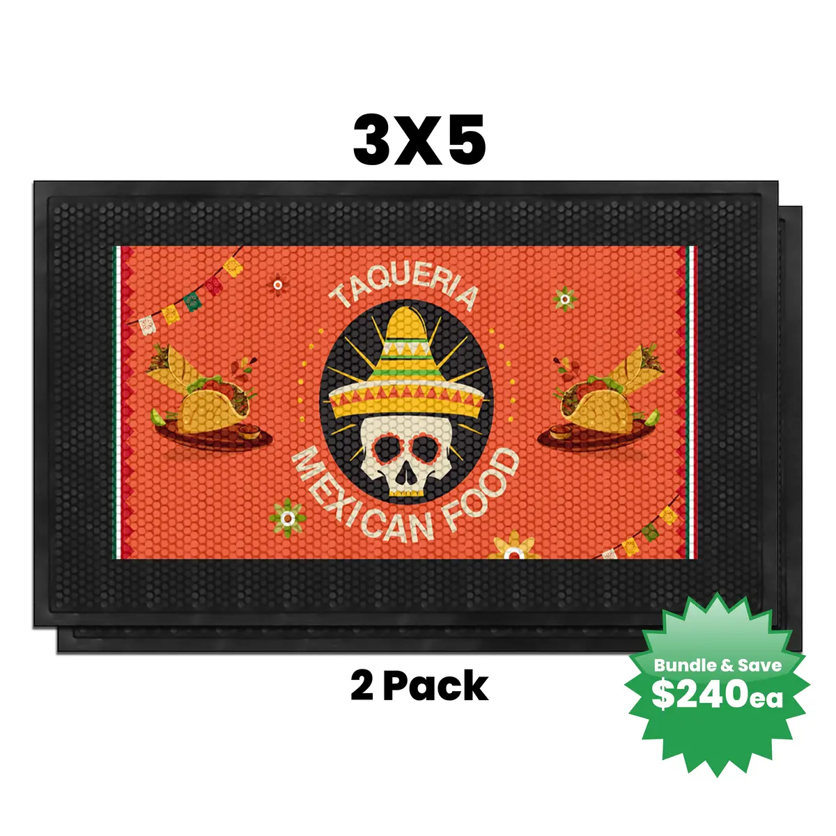 Custom Superscraper Rubber Door Mat 18