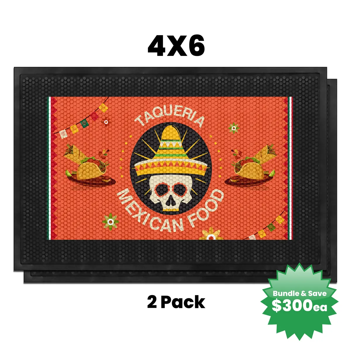 Custom Superscraper Rubber Door Mat 14