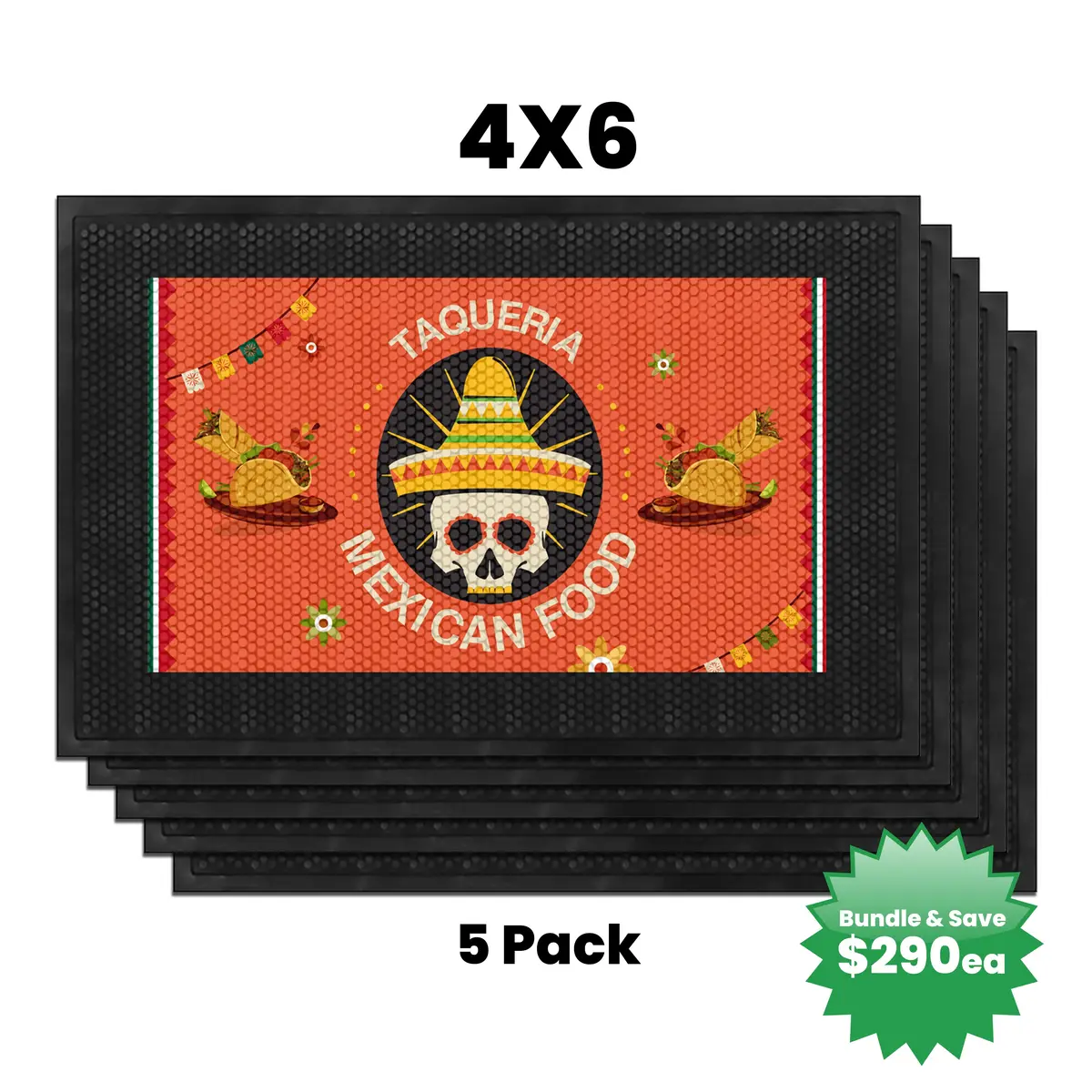 Custom Superscraper Rubber Door Mat 15