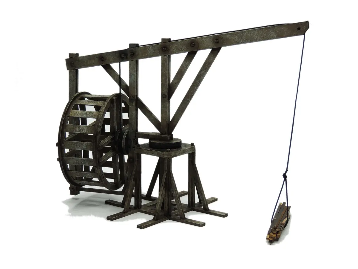 Large Treadwheel Crane 1