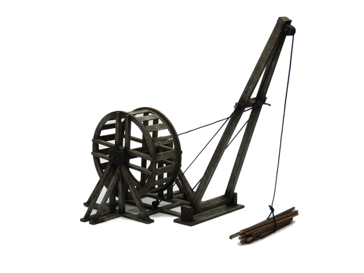 Small Treadwheel Crane 1