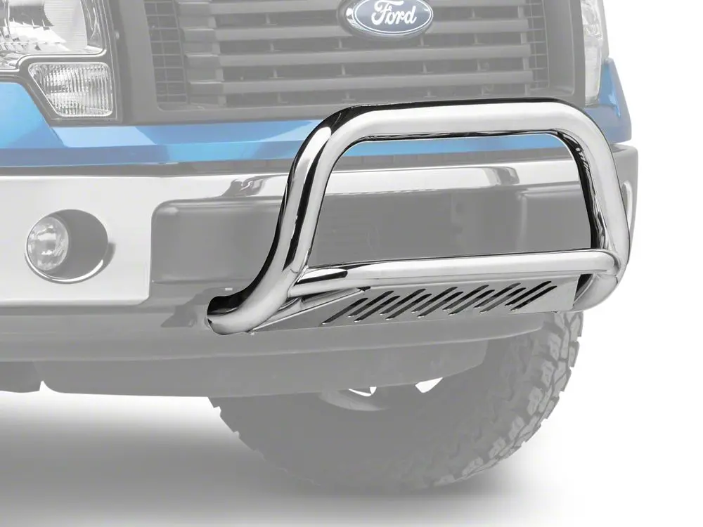 Barricade 3-Inch Stainless Steel Bull Bar with Skid Plate – Fits 2011–2025 Ford F-150 EcoBoost (2.7L/3.5L, Excl. Raptor)