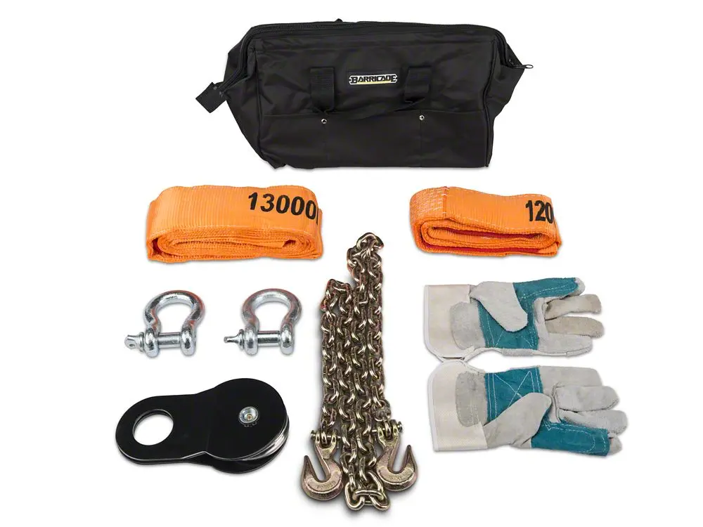 Barricade Off-Road Recovery Kit – Includes Essential Towing and Extraction Gear