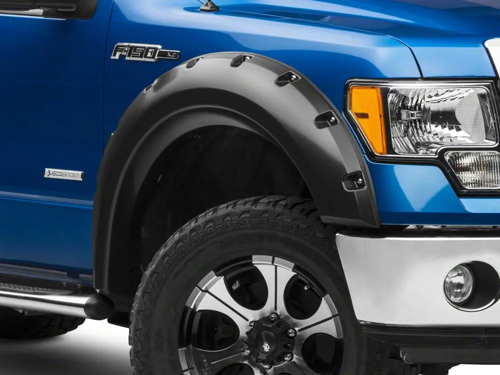 Barricade Aggressive Molded Fender Flares – Fits 2009–2014 Ford F-150 Styleside (Excl. Raptor)