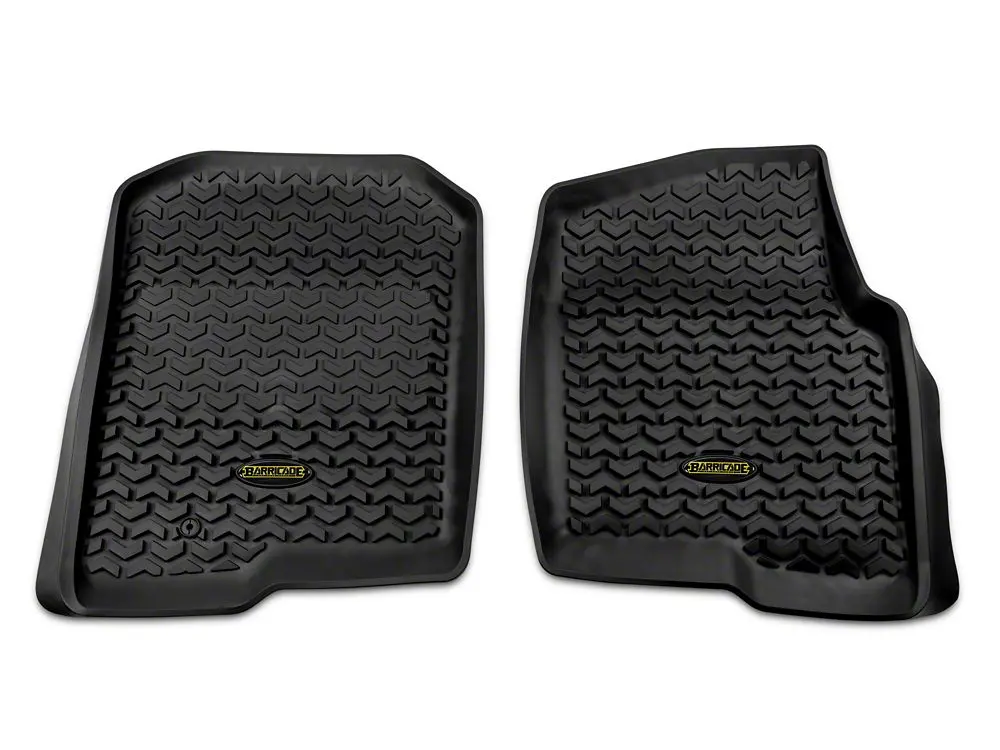Barricade Black Front Floor Mats – Designed for 2004–2008 Ford F-150 (All Cab Styles)