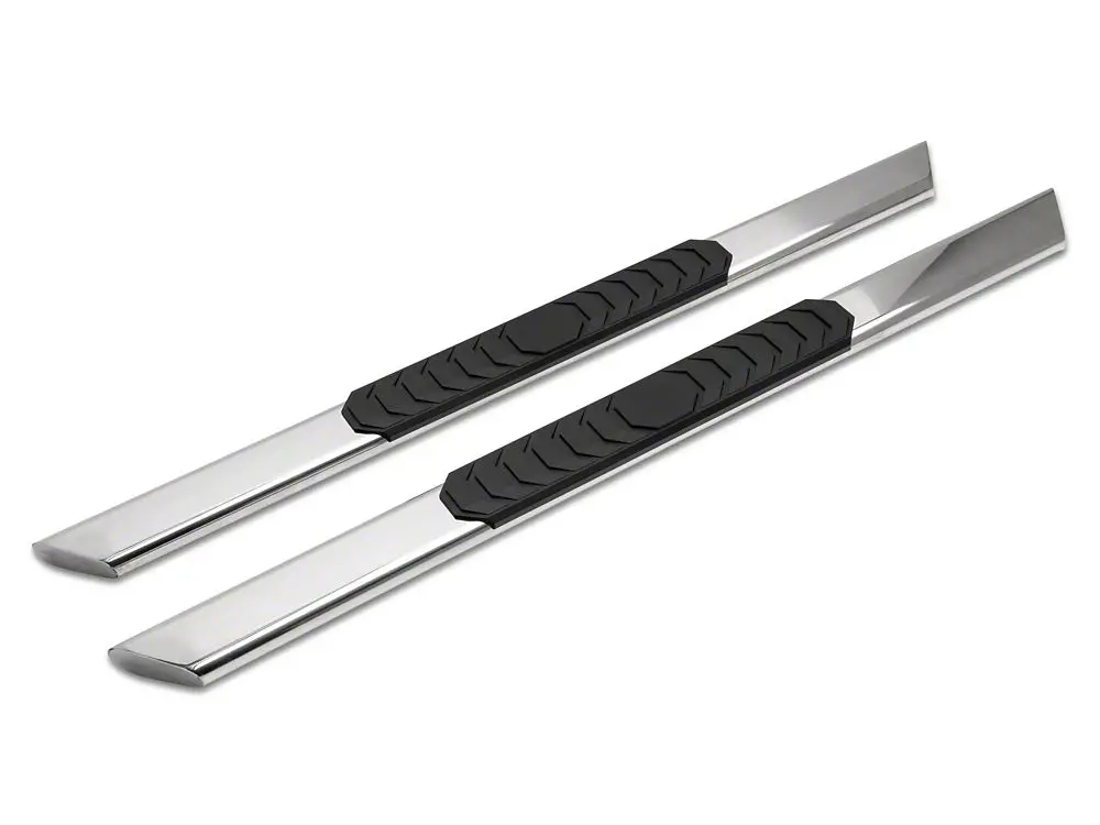 Barricade 4-Inch Stainless Steel Flat Oval Running Boards – Designed for 2004–2014 Ford F-150 Regular Cab
