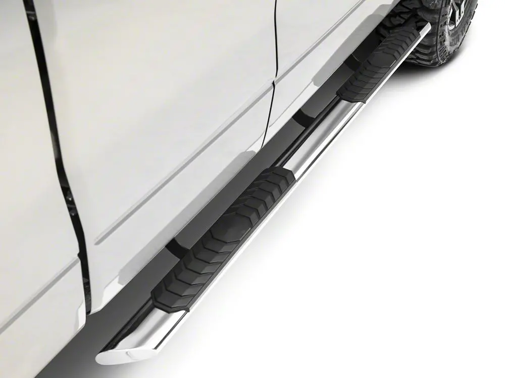Barricade 4-Inch Stainless Steel Flat Oval Running Boards – For 2004–2014 Ford F-150 SuperCab