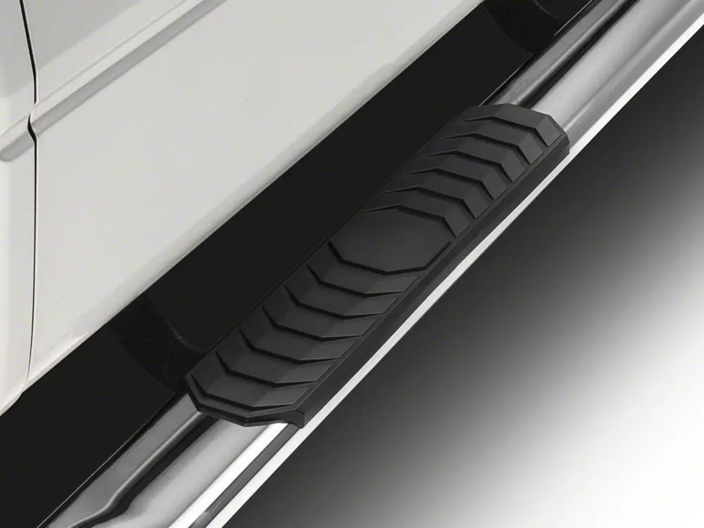 Barricade 4-Inch Flat Oval Running Boards; Stainless Steel (04-14 F-150 Supercrew) 2