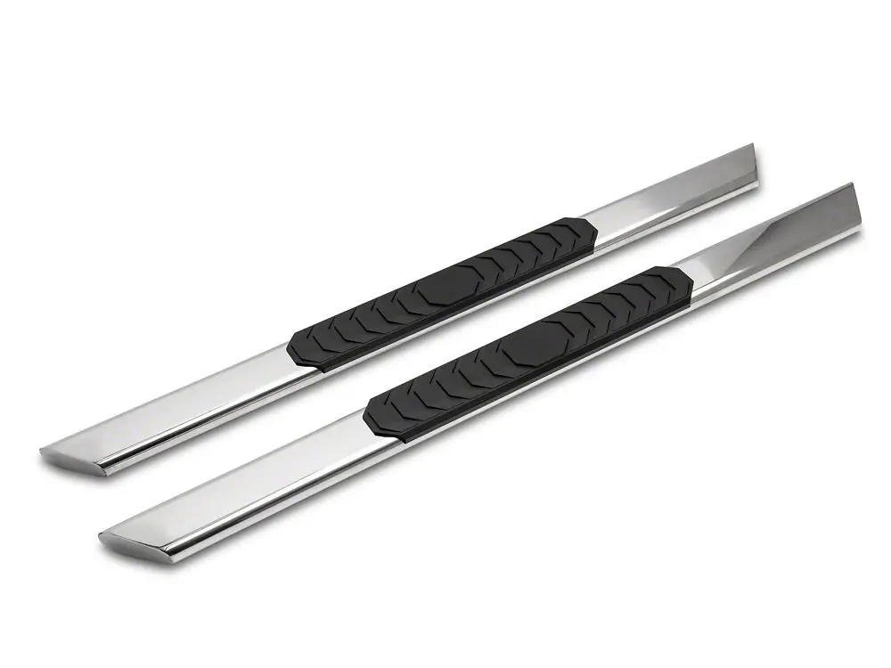 Barricade 4-Inch Stainless Steel Flat Oval Running Boards – Fits 2015–2025 Ford F-150 Regular Cab