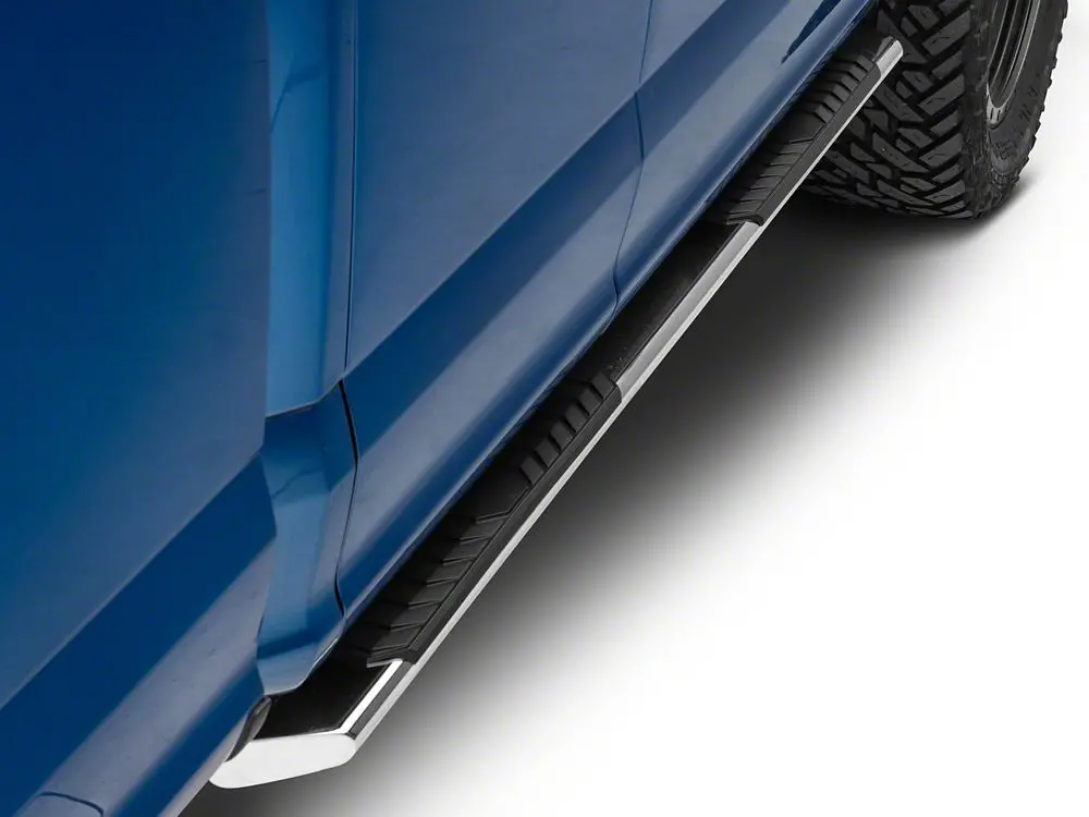 Barricade 4-Inch Stainless Steel Flat Oval Running Boards – Compatible with 2015–2025 Ford F-150 SuperCab