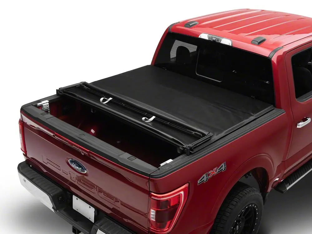 Barricade Soft Quad-Fold Tonneau Cover – Compatible with 2015–2025 F-150 (5.5-Foot Bed)