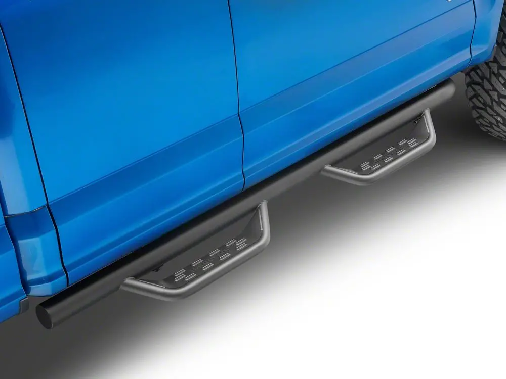Barricade Tubular Drop Steps – Fine Textured Black Finish for 2015–2025 F-150 SuperCab
