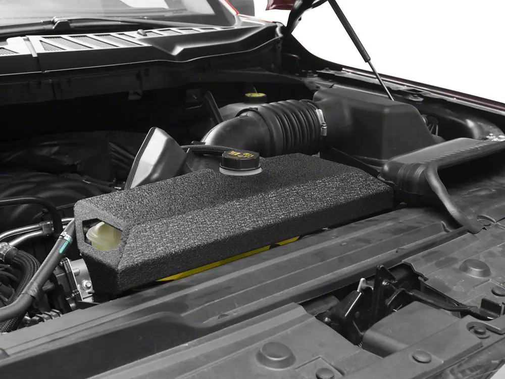 Barricade Textured Black Coolant Overflow Tank Cover – Fits 2015–2025 F-150