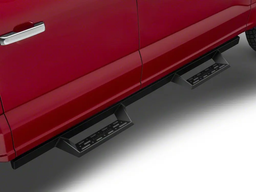 Barricade Canyon Drop Steps in Textured Black – Ford F-150 SuperCrew (2015–2025)