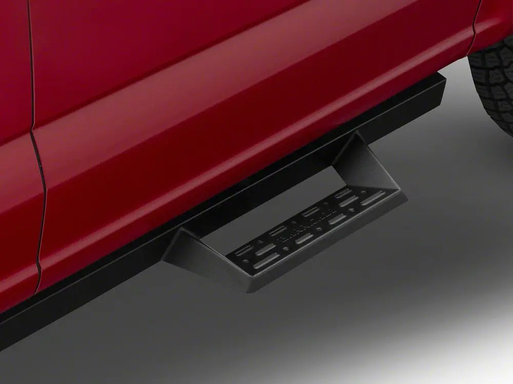 Barricade Canyon Drop Steps; Textured Black (15-25 F-150 Supercrew) 2