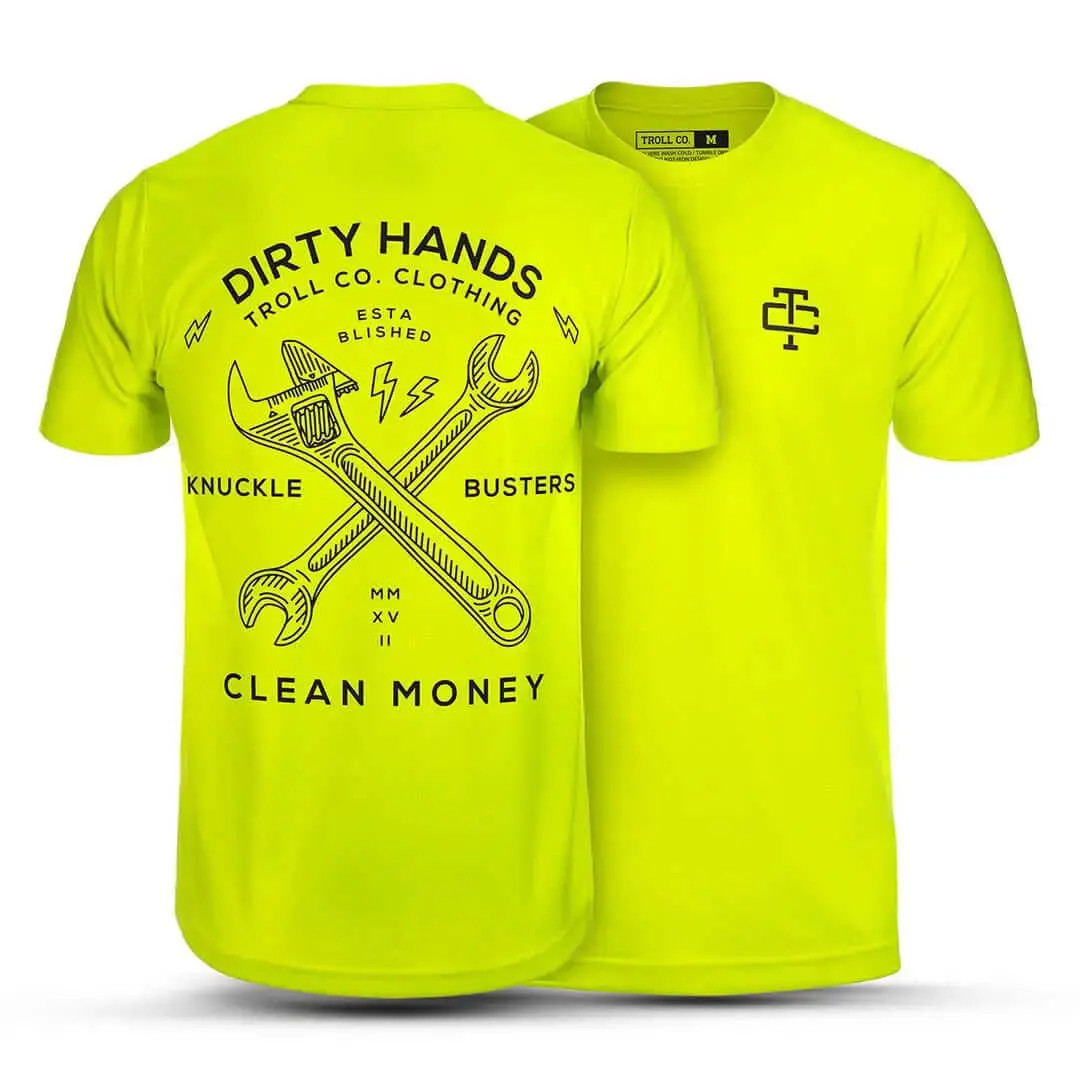 Men's Dhcm Twisting Wrenches Hi-Vis T-Shirt 1