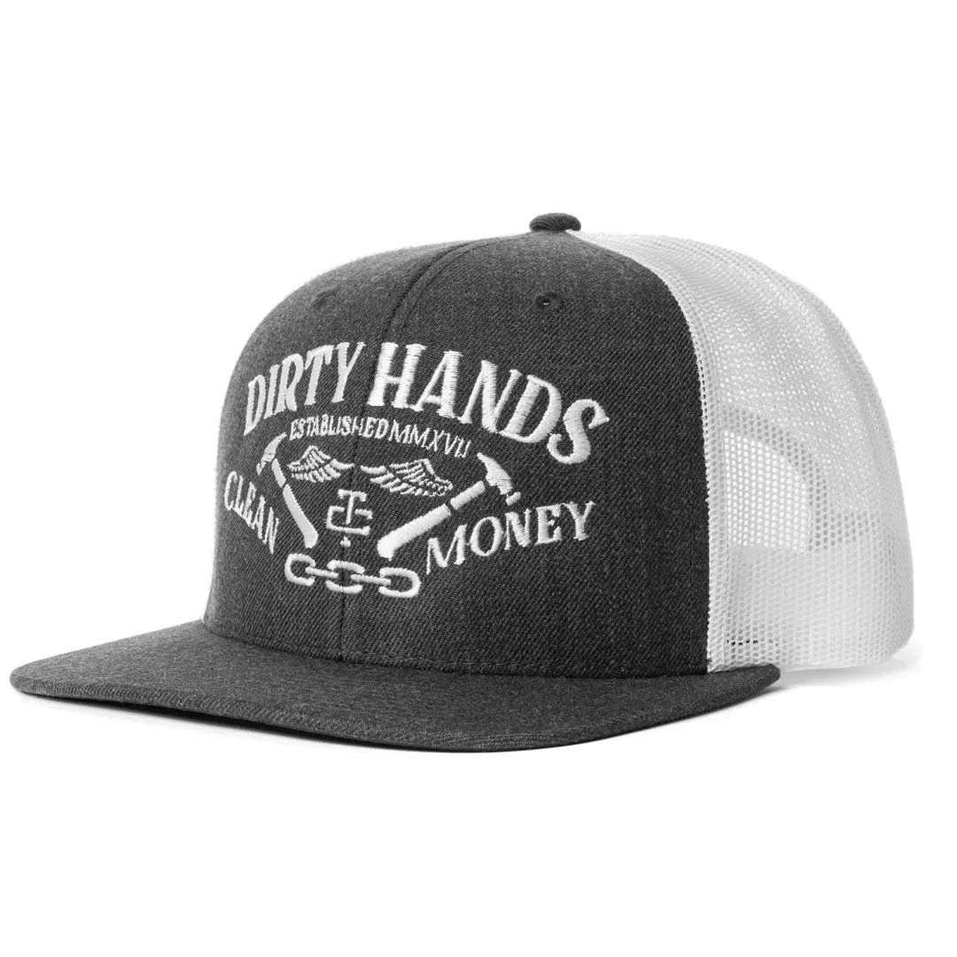 Catena Snapback Hat - Charcoal White 1