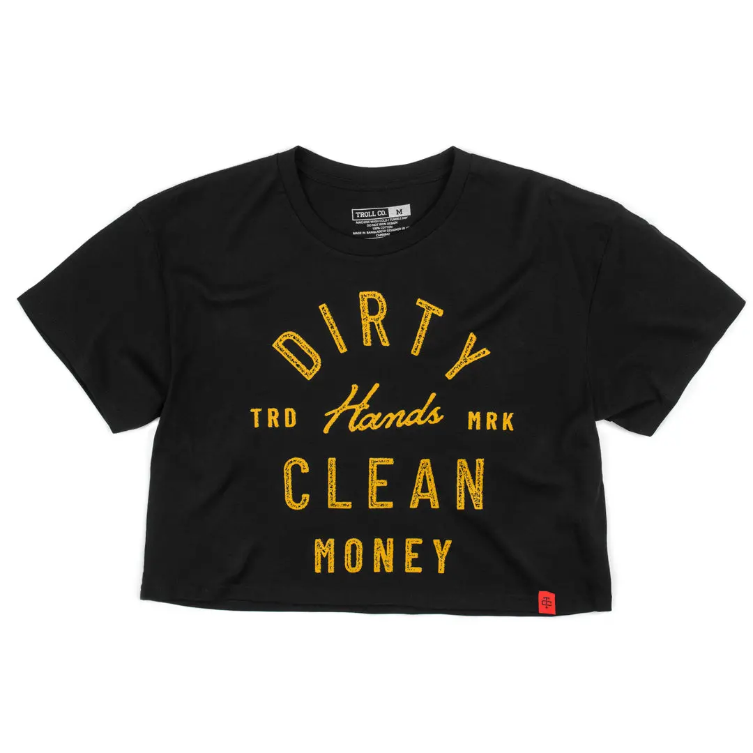 Women's Juno Crop Tee - Black 1