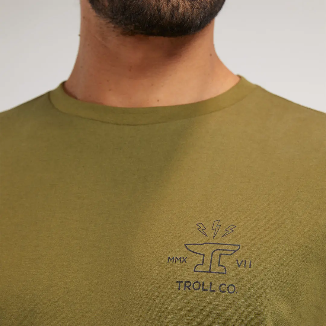 Men's Dhcm Twisting Wrenches T-Shirt, Military Green 5