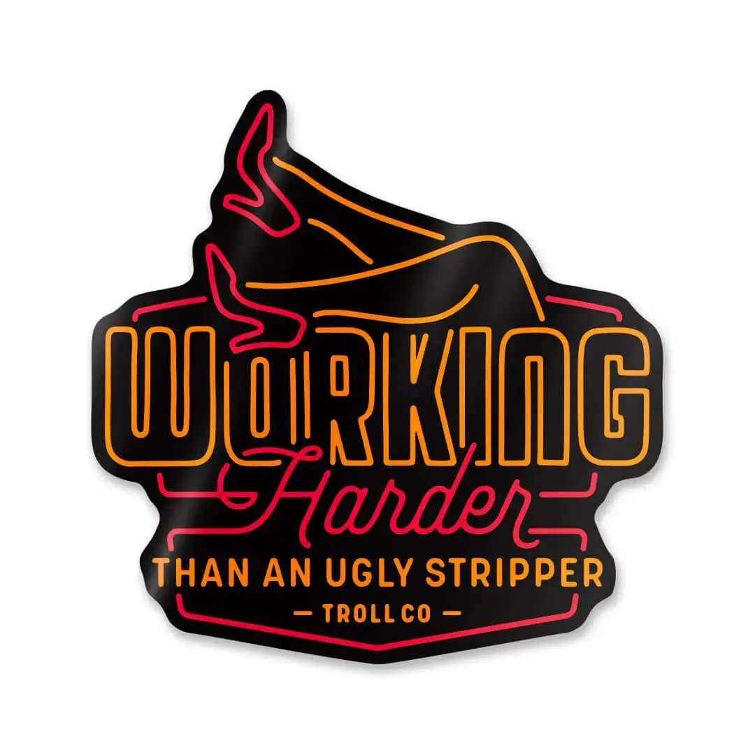 Whus Neon Sticker 1